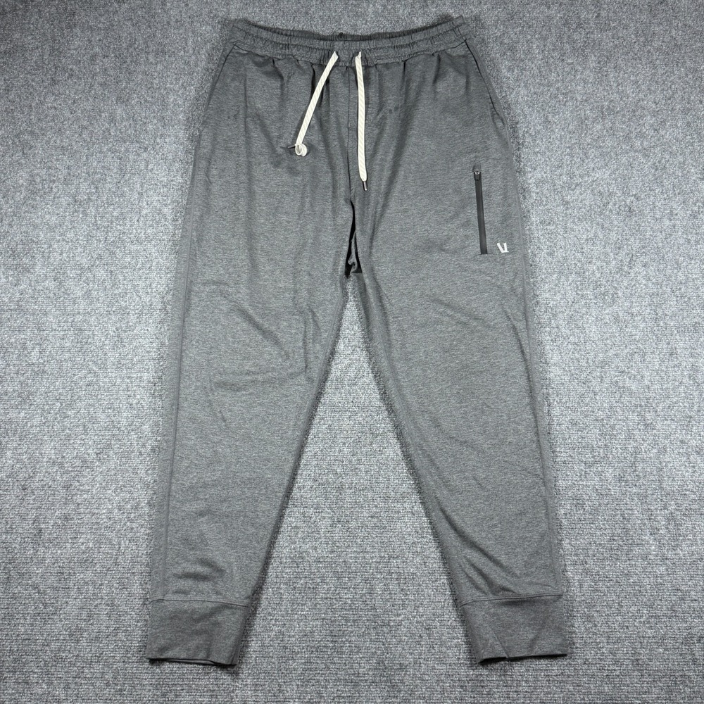 Vuori Sunday Performance Jogger Mens Large Heather Gray Tapered Sweatpants #3827